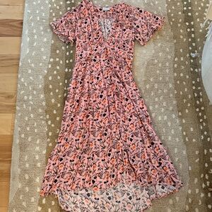 Rue Stiic / Anthropologie - Floral Pink Midi Dress